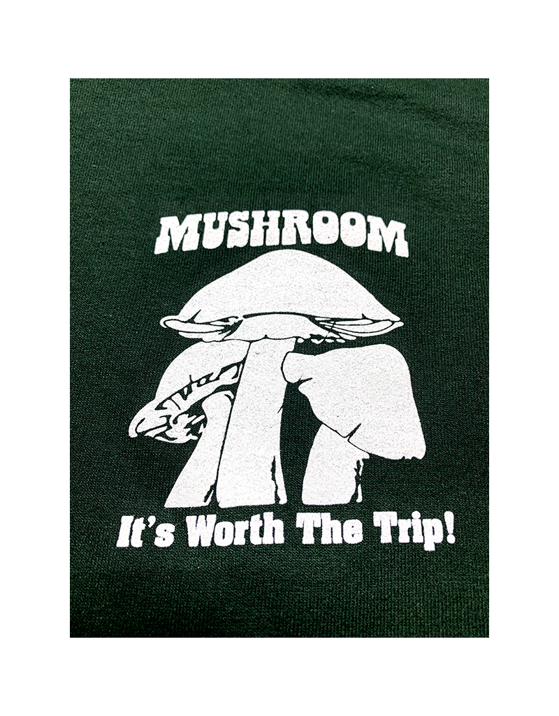 Mushroom Classic Logo Pullover Hoodie Forest Green