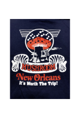 Mushroom Classic Logo Pullover Hoodie Navy Blue