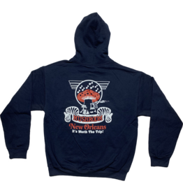 Mushroom Classic Logo Pullover Hoodie Navy Blue