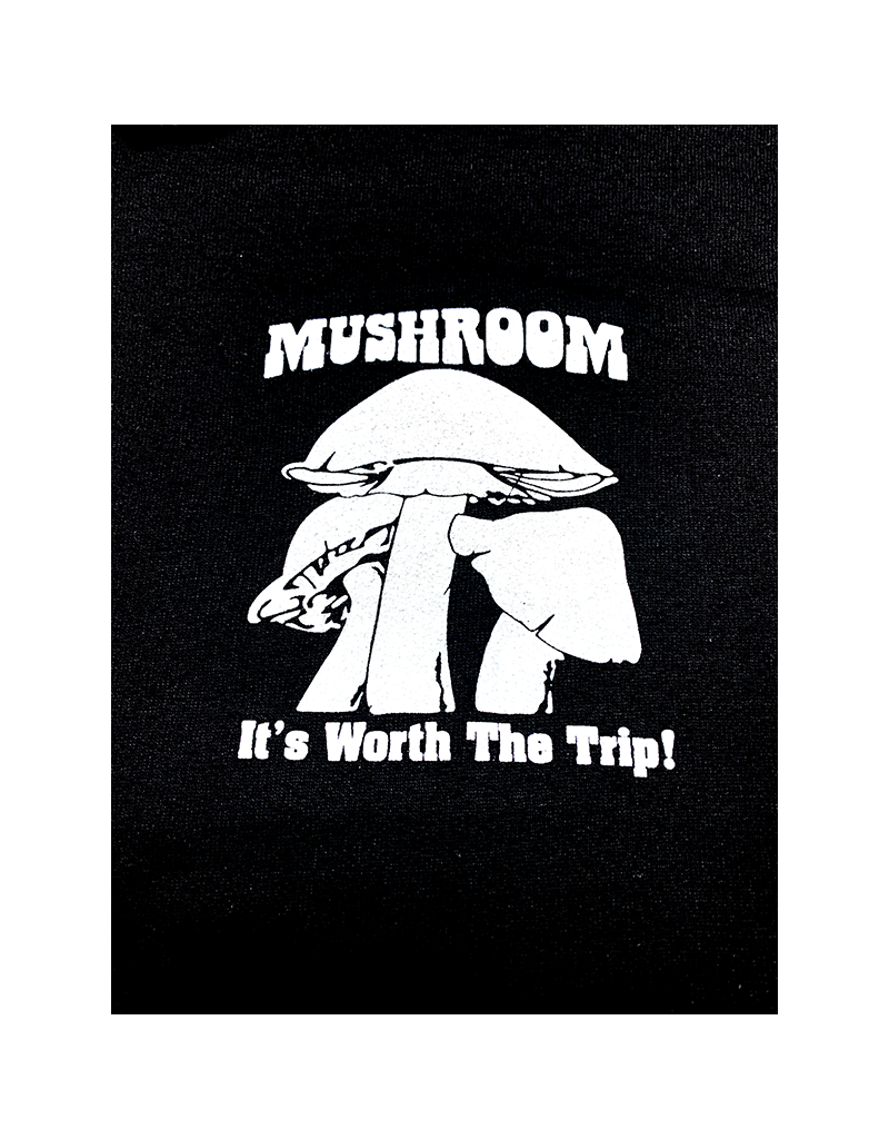 Mushroom Classic Logo Pullover Hoodie Black