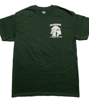 Mushroom Mushroom Classic Logo Ultra Cotton T-Shirt Forest Green