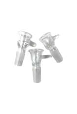 Franticus Clear Glass On Glass Water Pipe Bowl