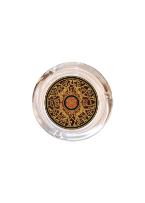 4" Diameter Celtic Glass Ashtray