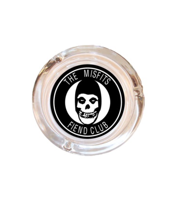 4" Diameter Misfits Fiend Club Glass Ashtray