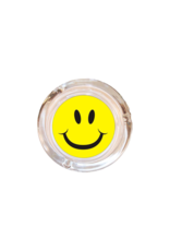 4" Diameter Smiley Face Glass Ashtray