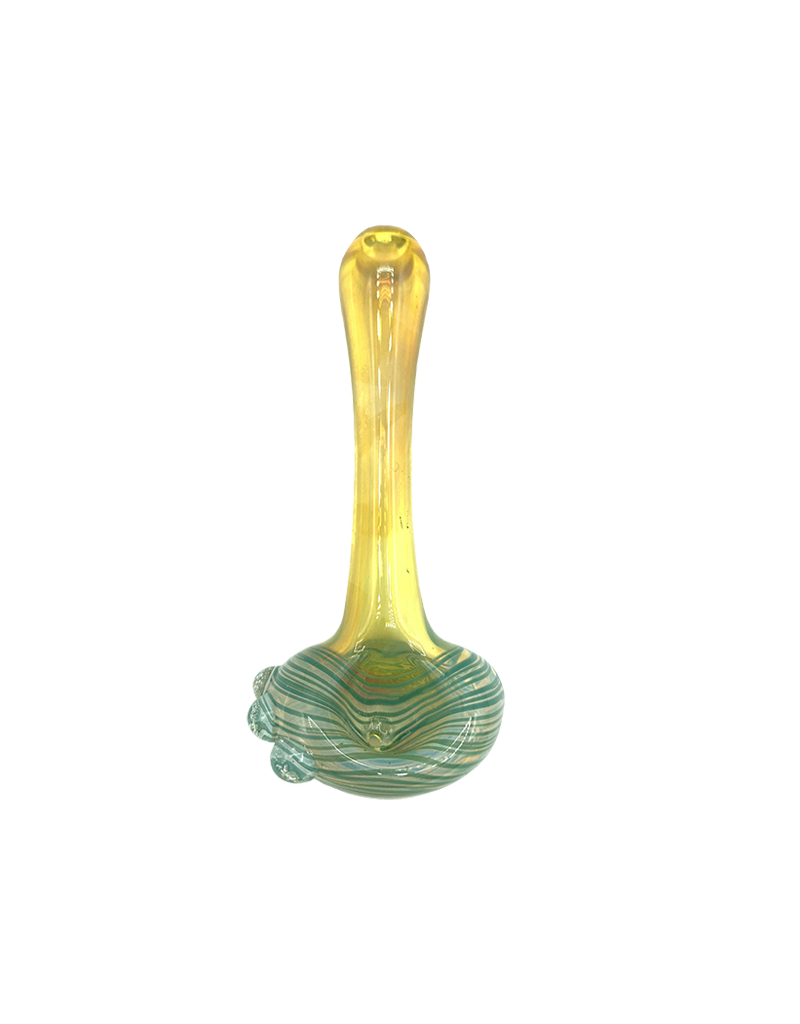 4.5" Overcash Silver Fumed Wrap Head Hand Pipe