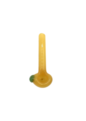 3.25" Import Slayer Topaz Hand Pipe With Color Accent