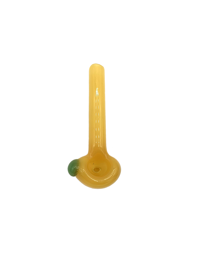 3.25" Import Slayer Topaz Hand Pipe With Color Accent