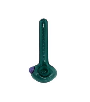 3.25" Import Slayer Lake Green Hand Pipe With Color Accent