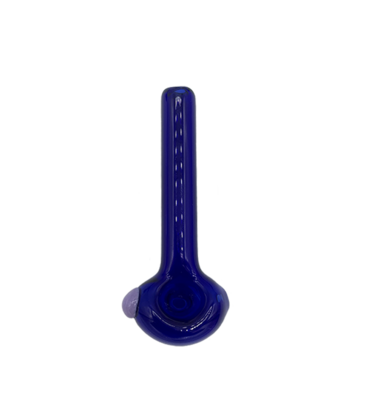 3.25" Import Killer Blue Hand Pipe With Color Accent