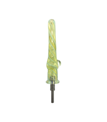 4.25" Kitchen Ultra Violet Nectar Collector With Titanium Tip Ms. Pistachio