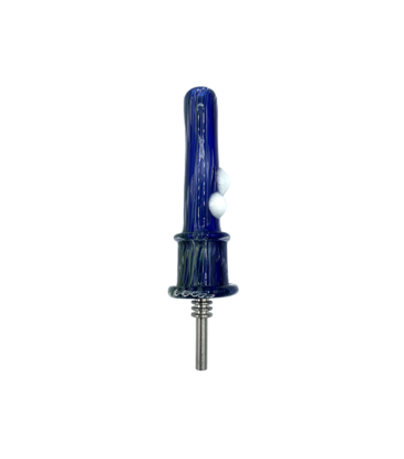 3" Air Trap Nectar Collector With Titanium Tip White Accents