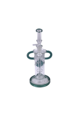 11" Swiss Chamber Recycler Water Pipe With Mini Inline Diffuser Perc