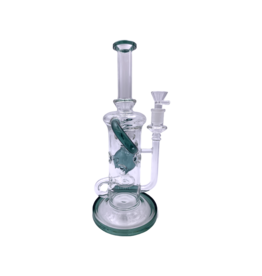 11" Swiss Chamber Recycler Water Pipe With Mini Inline Diffuser Perc
