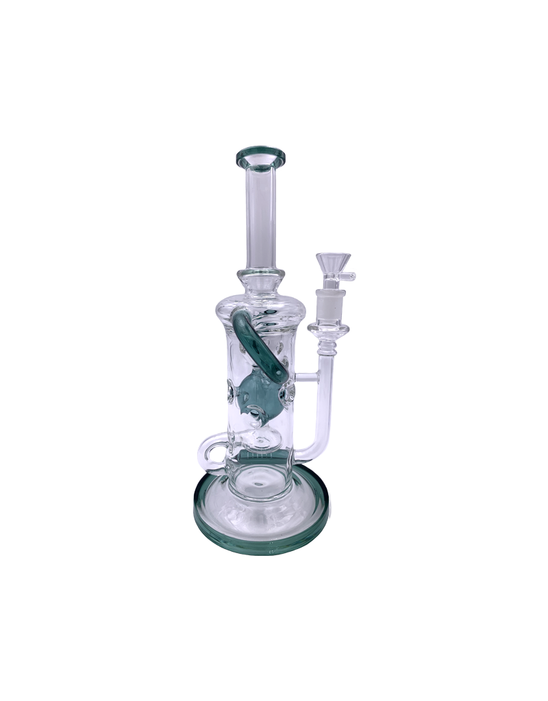 11" Swiss Chamber Recycler Water Pipe With Mini Inline Diffuser Perc