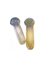 4" Franticus Silver Fumed Speckle Head Hand Pipe