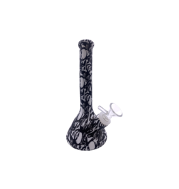 7" Skull and Crossbones Silicone Water Pipe