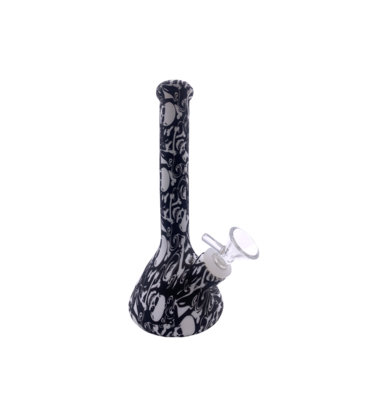 7" Skull and Crossbones Silicone Water Pipe