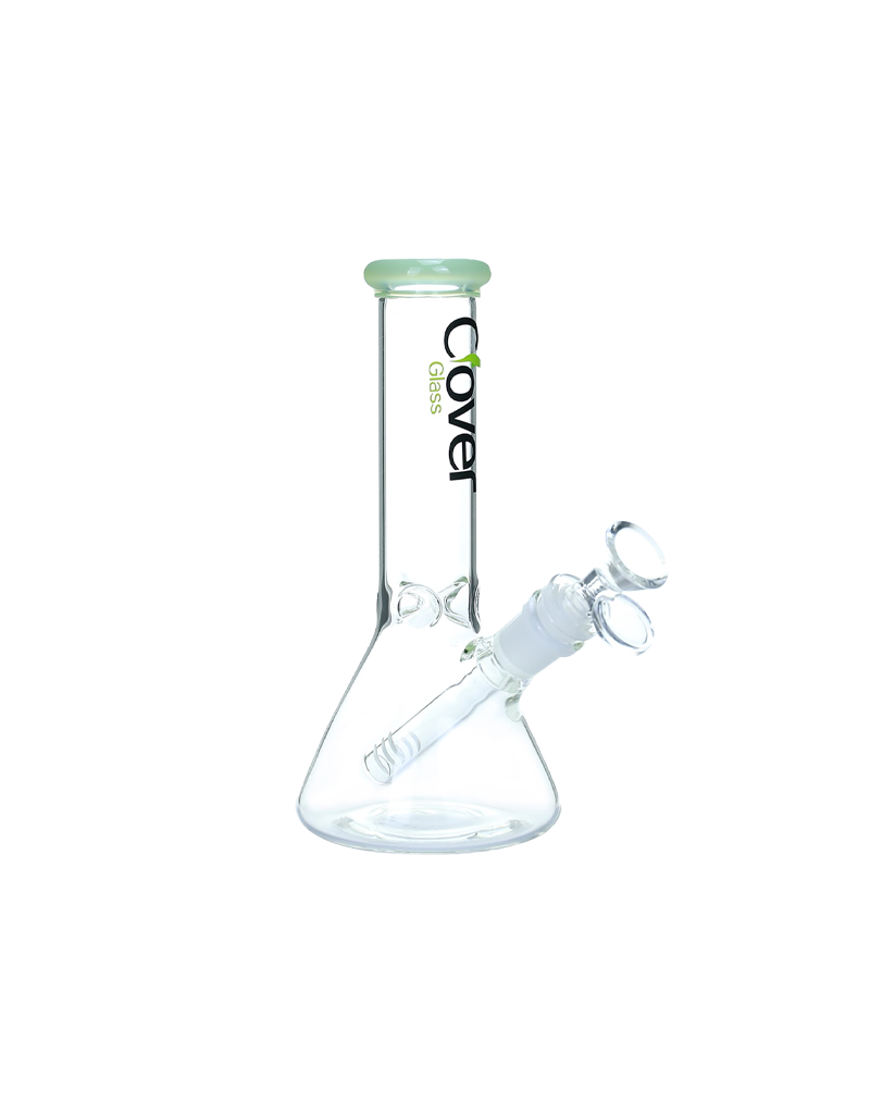 8" Clover Glass Beaker Water Pipe