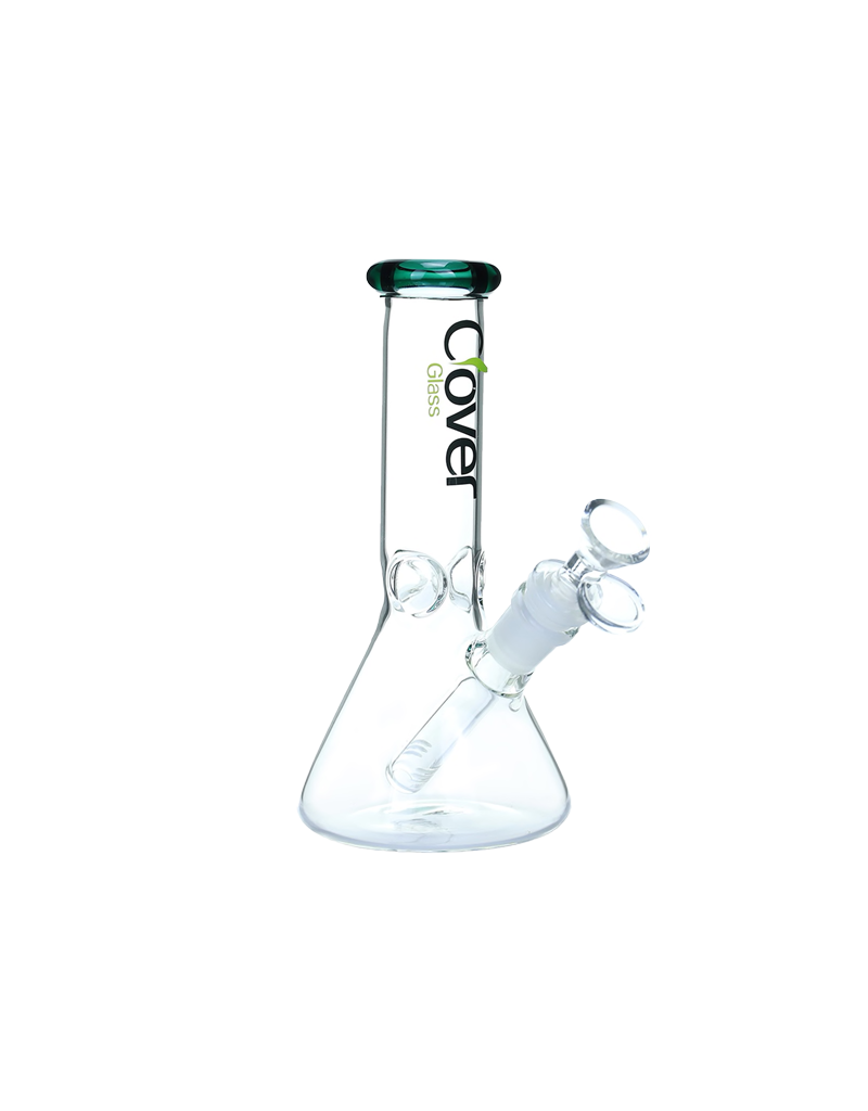 8" Clover Glass Beaker Water Pipe