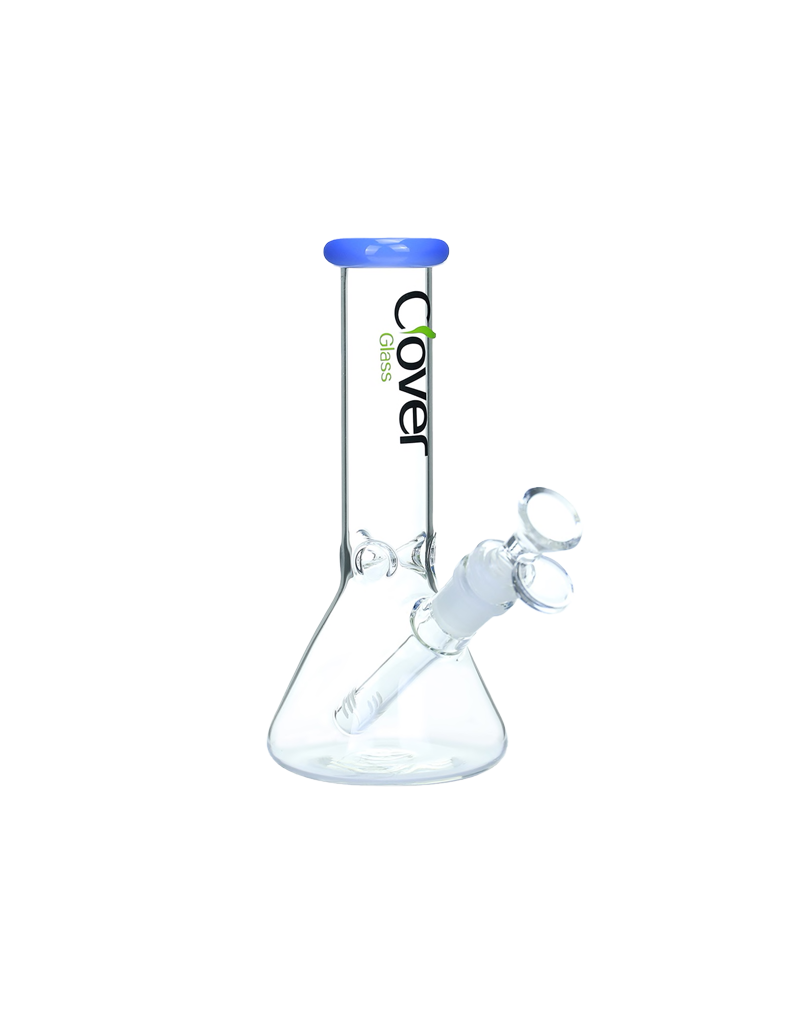 8" Clover Glass Beaker Water Pipe