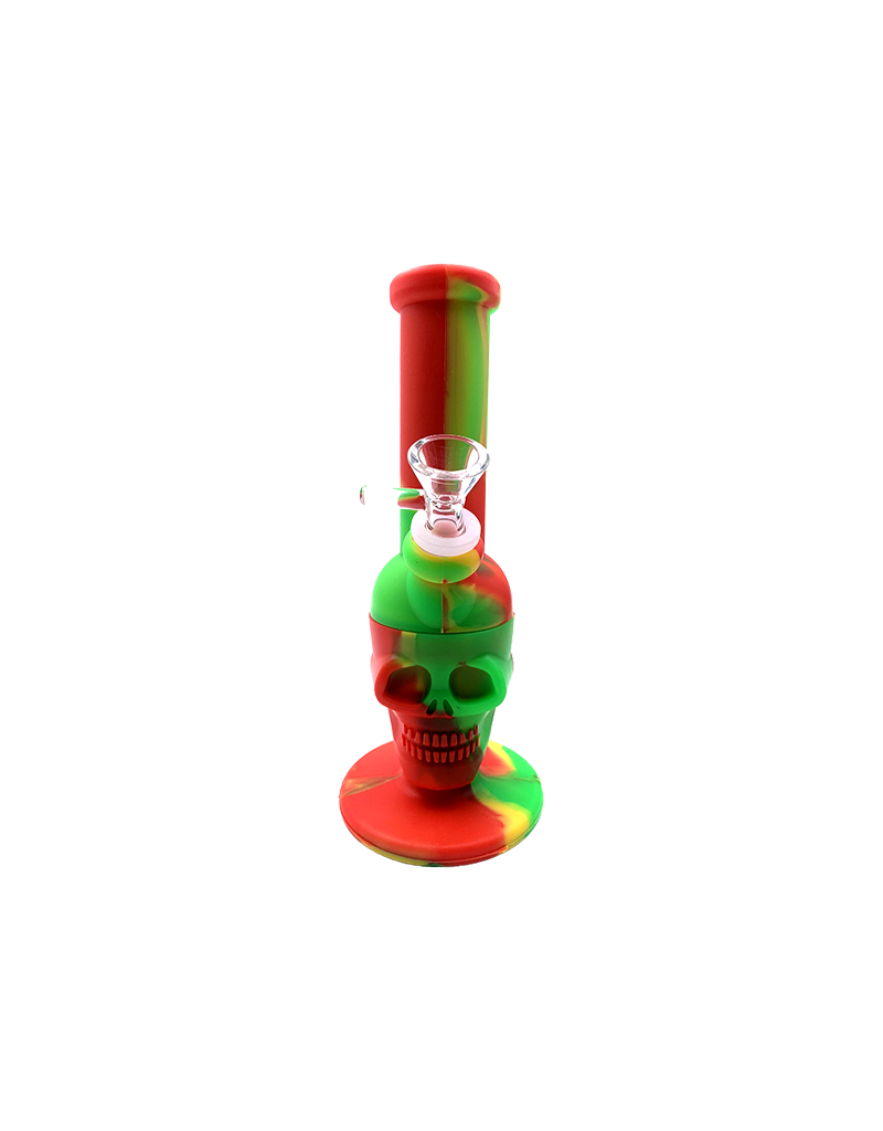 8" Silicone Mr. Skull Water Pipe