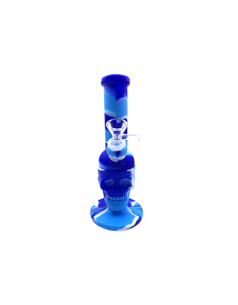 8" Silicone Mr. Skull Water Pipe