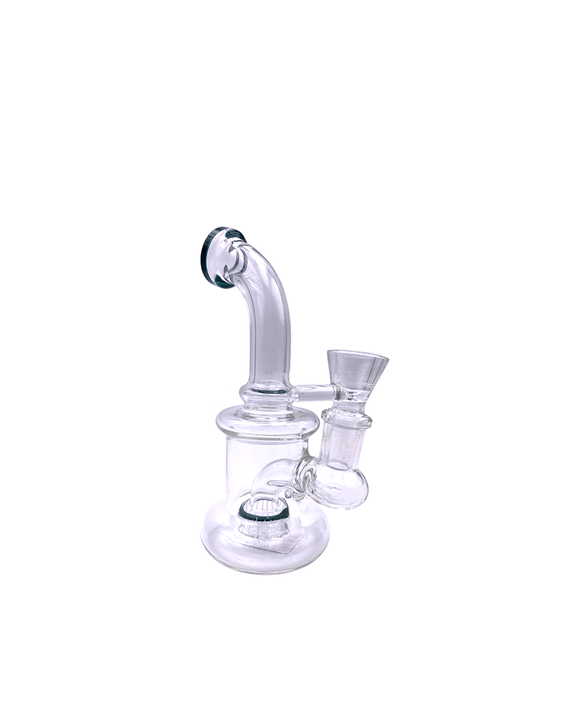 6" Bent Neck Showerhead Water Pipe With Color Accent