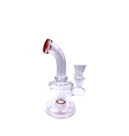 6" Bent Neck Showerhead Water Pipe With Color Accent