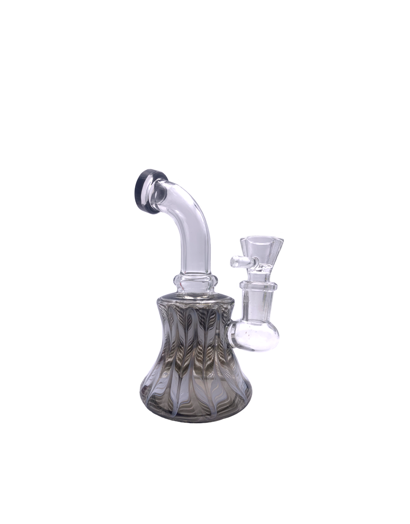 6" Wrap and Rake Bent Neck Water Pipe