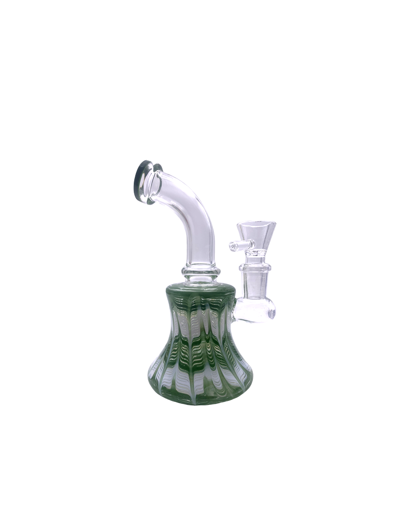 6" Wrap and Rake Bent Neck Water Pipe