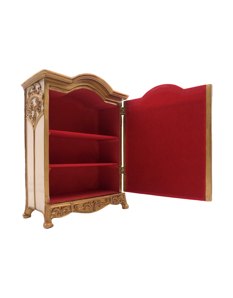 Art Nouveau - Fancy Cabinet Style Jewelry Box 8"H