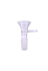 Classic Funnel Water Pipe Bowl With Handle Clear