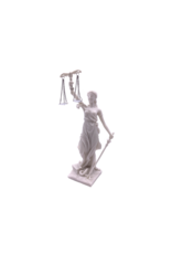 Lady Justice Statue Marble Finish 8"H