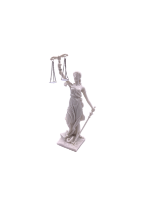 Lady Justice Statue Marble Finish 8"H