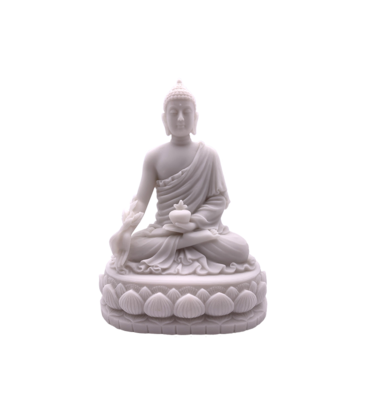 Medicine Buddha Statue Marble Finish 6"H