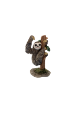 Sloth on Tree Figurine 3"H