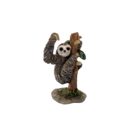 Sloth on Tree Figurine 3"H