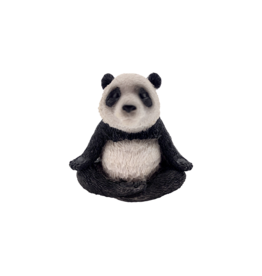 Cute Yoga Panda Meditating in Lotus Pose Figurine 2.5"H