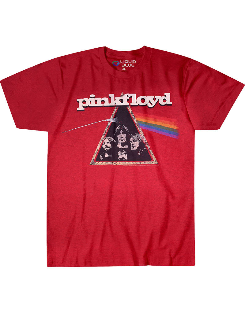 Pink Floyd - Dark Side Retro Red T-Shirt