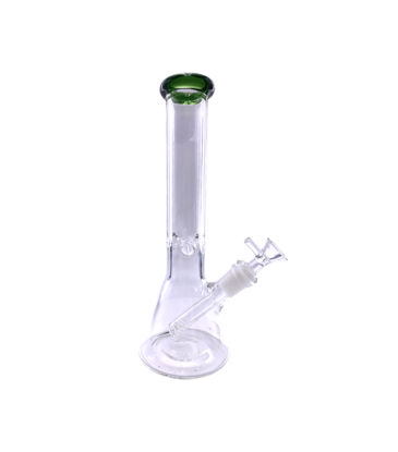 10" Beaker Water Pipe With Color Accent