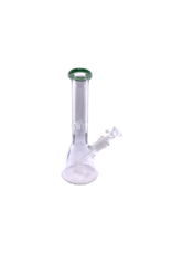 10" Beaker Water Pipe With Color Accent