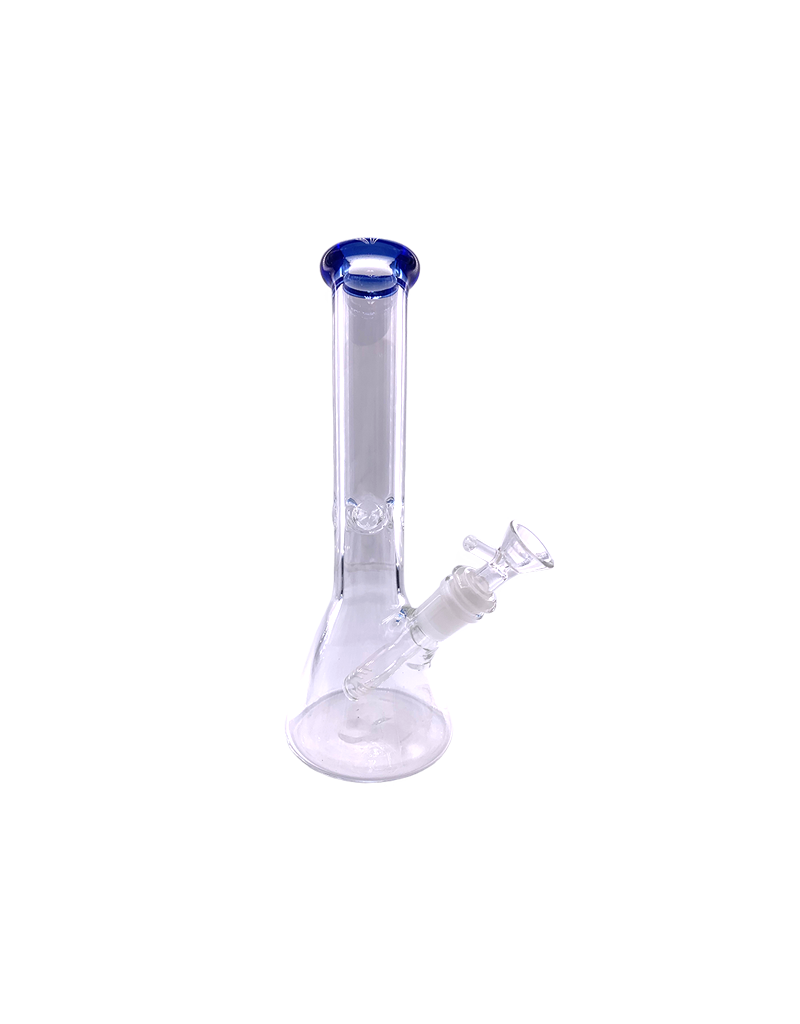 10" Beaker Water Pipe With Color Accent