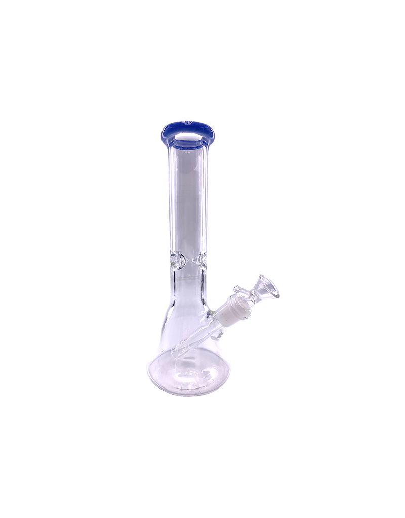 10" Beaker Water Pipe With Color Accent