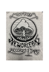 Mushroom Vintage Raglan Youth T-Shirt Grey and Navy