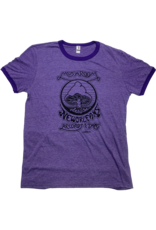 Mushroom Vintage Ringer T-Shirt Purple