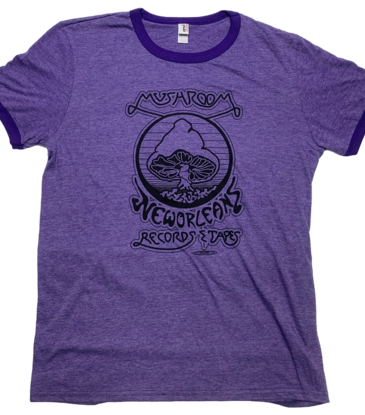 Mushroom Mushroom Vintage Ringer T-Shirt Purple