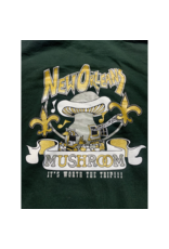 Mushroom Fleur De Lis Pullover Hoodie Forest Green