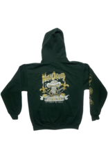 Mushroom Fleur De Lis Pullover Hoodie Forest Green