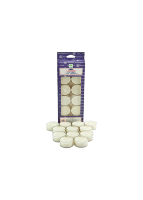 Satya Lavender Tea Light Candles 12 Pack